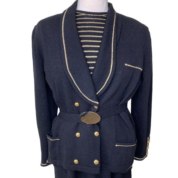 DON SAYRES for Wellmore Vintage 80s Wool Dress Blazer Suit Set Size 10 NWT - Picture 5 of 13